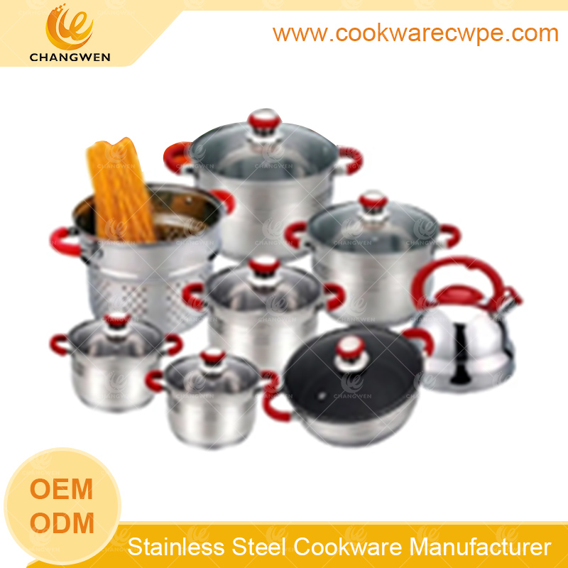 cookware set whistling kettle frying pan saucepan cooking pan stainless steel CW51012-15Y01