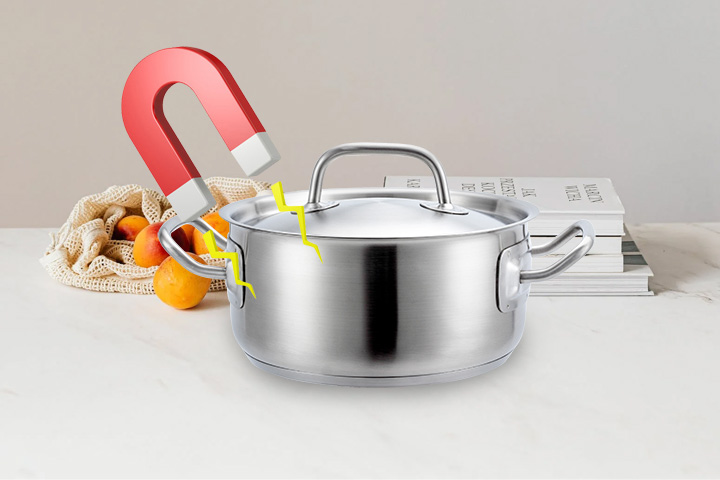 Stainless steel pots and pans with what material